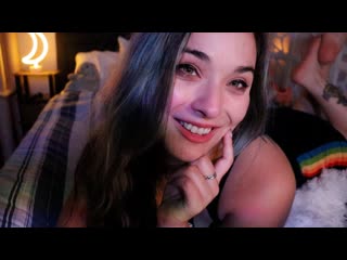 asmr kitten loving girlfriend helps you fall asleep personal attention, face tracing, kisses